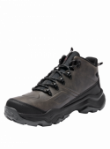 Botín utilitario gris para hombre, adecuado para actividades al aire libre y días lluviosos en la ciudad.