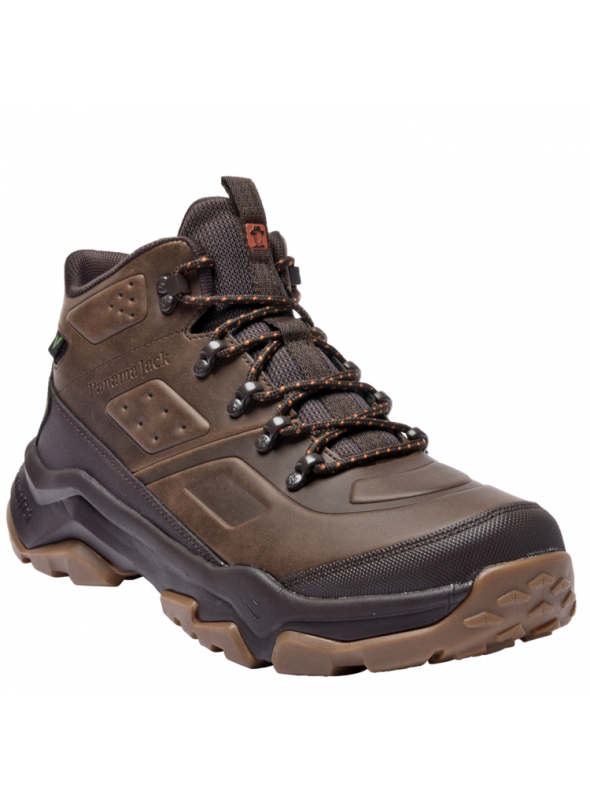 Botín gris para hombre, estilo outdoor, con diseño robusto para trekking, ideal para actividades al aire libre.