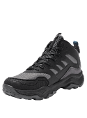 Botín gris para hombre de estilo outdoor, mezcla textil y sintético, ideal para caminatas y actividades al aire libre.