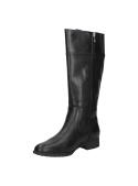 Bota casual de cuero negro para mujer, con diseño elegante y clásico, ideal para un look urbano versátil y sofisticado.