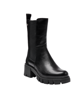 	Bota Chelsea Cuero Mujer