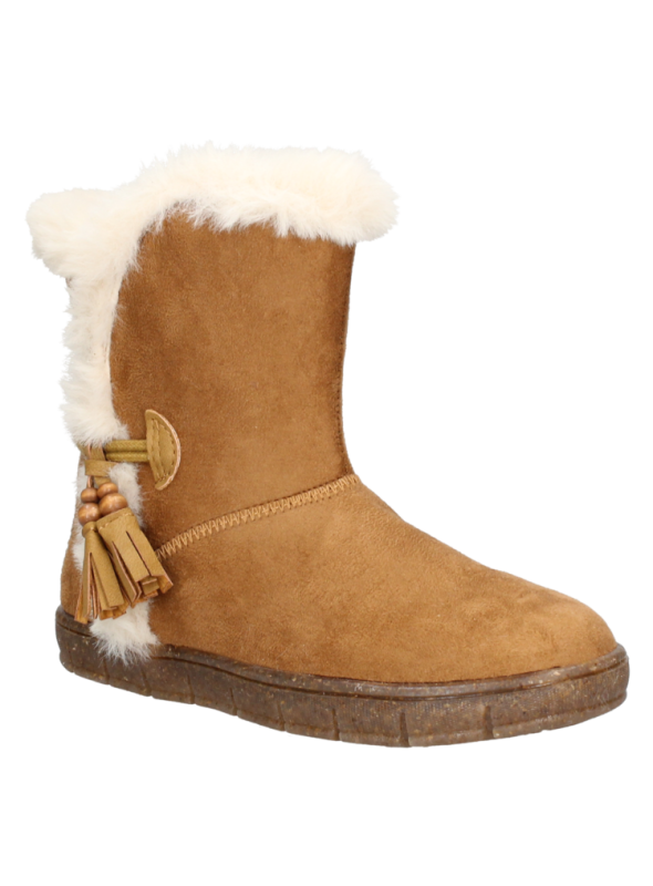 Bota rosada de moda infantil, perfecta para mantener los pies cómodos y protegidos en otoño e invierno.