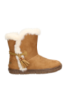 Botín camel casual con forro cálido y juvenil, ideal para salidas diarias en otoño e invierno.