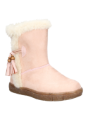 Bota rosada de moda infantil, perfecta para mantener los pies cómodos y protegidos en otoño e invierno.