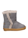 Bota gris casual para niña, ideal para un look relajado y moderno, perfecta para paseos en climas fríos.