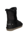 Bota infantil negra de material textil, con suela de goma antideslizante, perfecta para paseos invernales.