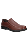 Zapato de cuero marrón con forro interno de cuero y textil, ideal para confort diario.