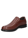 Zapato marrón de cuero casual para hombre con diseño anatómico y horma amplia.