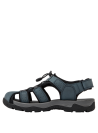 Calzado azul casual masculino ideal para verano y actividades al aire libre.