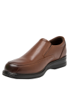 Zapato de cuero café para hombre, estilo vestir, cómodo y versátil para ocasiones semi-formales.
