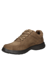 Zapato casual de cuero gamuzado café para hombre, diseño moderno de Panama Jack.