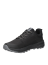 Zapatilla negra de trail running para hombre, corte bajo, movilidad y estilo robusto para actividades al aire libre.