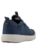 Calzado azul de malla para hombre, adecuado para ocasiones informales y trabajos que requieren comodidad y estilo.