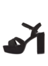 Calzado casual de cuero negro para mujer con diseño retro, ideal para cenas elegantes o días de oficina con estilo pulido.