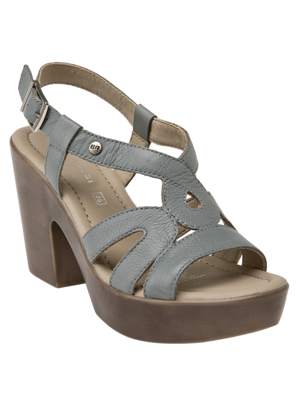 Sandalia de cuero negro con diseño elegante de tiras cruzadas y ajuste personalizable, adecuada para el día a día.