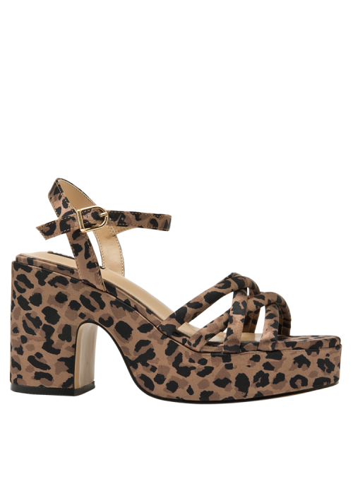 Sandalia Mujer I287 POLLINI animal print