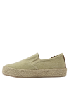 Calzado casual beige para mujer, ideal para primavera y verano, con detalle de cuero que añade elegancia.