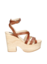 Sandalia Mujer I197 POLLINI café
