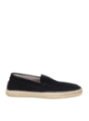 Calzado masculino casual azul marino, cuero gamuzado, con detalles artesanales y suela de yute, ideal para verano.