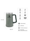 Vaso (709 ml) I916 STANLEY verde