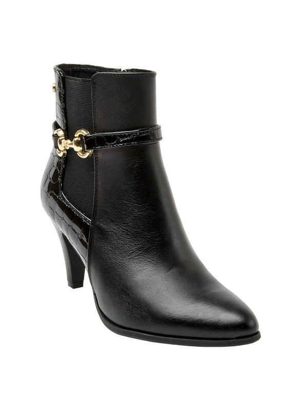 Botin Mujer J624 BRUNO ROSSI negro