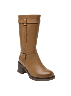 	Bota Cuero Mujer
