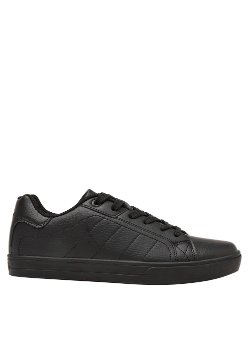 calzado escolar negro unisex, material sintético, ideal para niños en actividades escolares