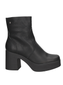 Botín Pollini J268 negro, mujer, cuero premium, casual, protección contra frío.