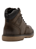 Botín marrón de cuero para hombre, ofrece estabilidad y agarre excepcionales.