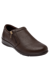 Zapato casual de cuero marrón, diseño robusto y duradero, ideal para eventos sociales con un look relajado.