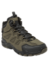 Calzado masculino verde con taco plano de 5.3 cm, ideal para actividades al aire libre.