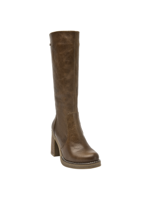 	Bota Cuero Mujer