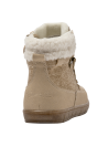 Botín beige para niña de estilo casual con diseño montañés, perfecto para un look urbano y outdoor.
