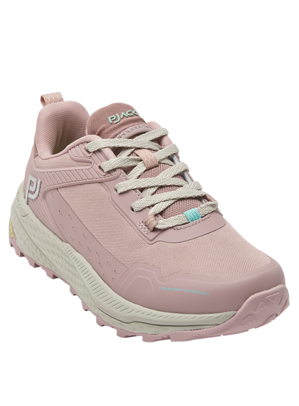 Zapatilla celeste, ideal con leggings o jeans. Ofrece comodidad y estilo versátil.