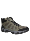 Calzado outdoor masculino en oliva, resistente y duradero, adecuado para senderismo y uso urbano casual.