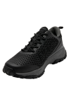 Zapatilla negra de hombre con diseño llamativo y moderno, perfecta para ocasiones informales y encuentros casuales.