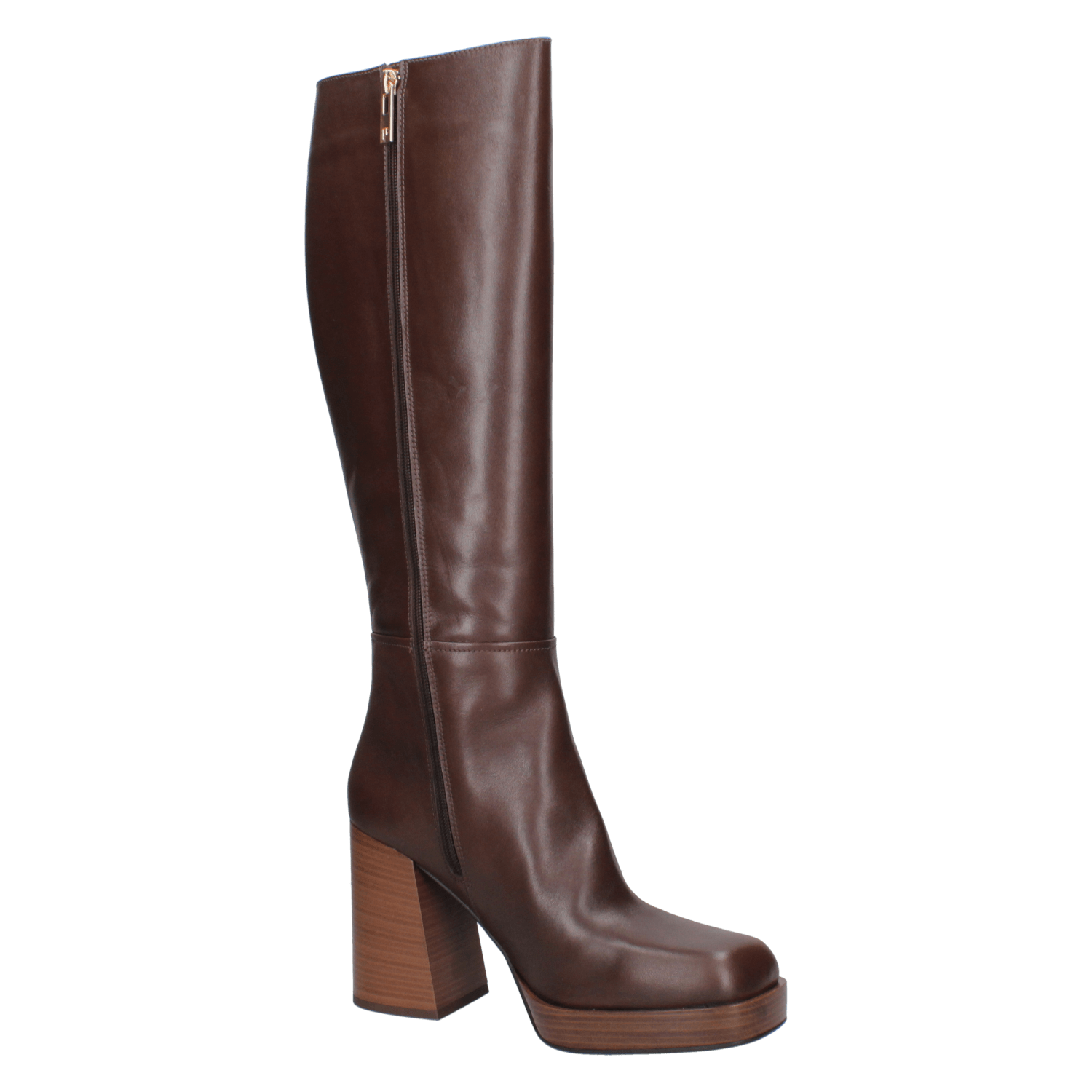 Bota de cuero casual para mujer Pollini Elegancia y confort