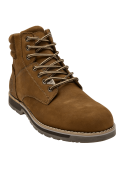 Botín camel casual para hombre, costuras definidas y suela gruesa antideslizante para mayor durabilidad.