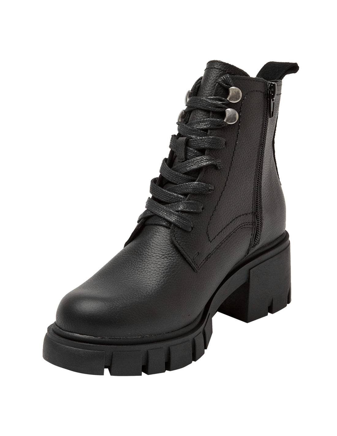 Botines de cuero mujer Bruno Rossi estilo militar comprar