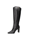Bota negra de mujer, material 100% cuero, versátil para trabajo y eventos, minimalista con toque elegante.