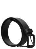 cinturón negro hombre urbano 100% cuero para outfits elegantes