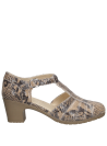 Zapato de cuero pitón para mujer, delicado diseño casual que ofrece confort y estilo.