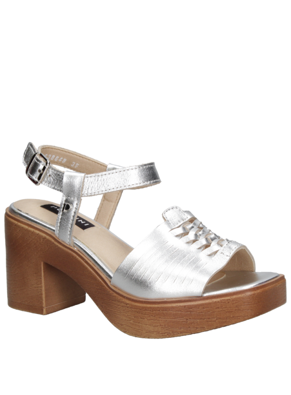 Sandalia mujer K212 Pollini Plata