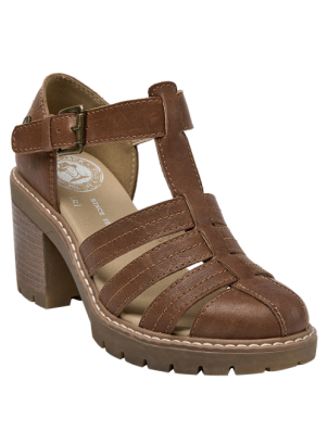 	Sandalia Cuero Mujer