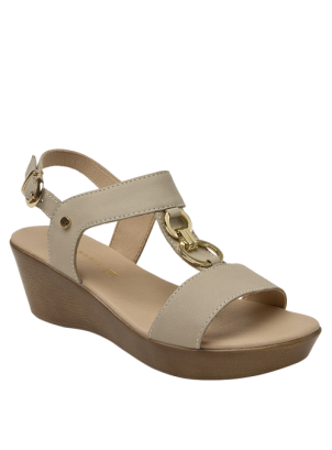 	Sandalia Cuero Mujer