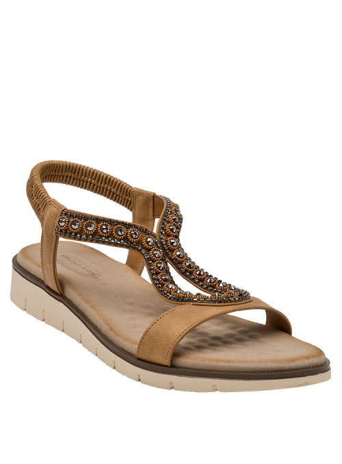 Sandalia mujer K708 Bruno rossi Camel