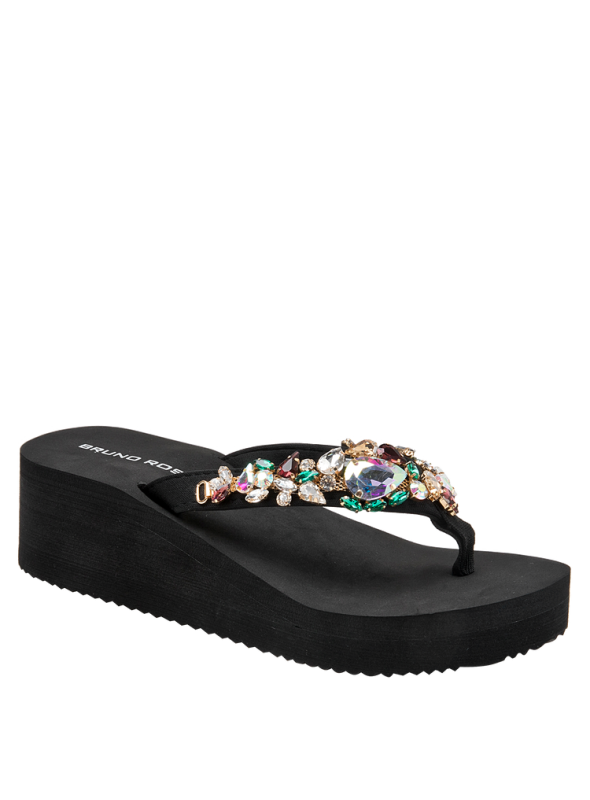 Sandalia mujer K709 Bruno rossi Negro