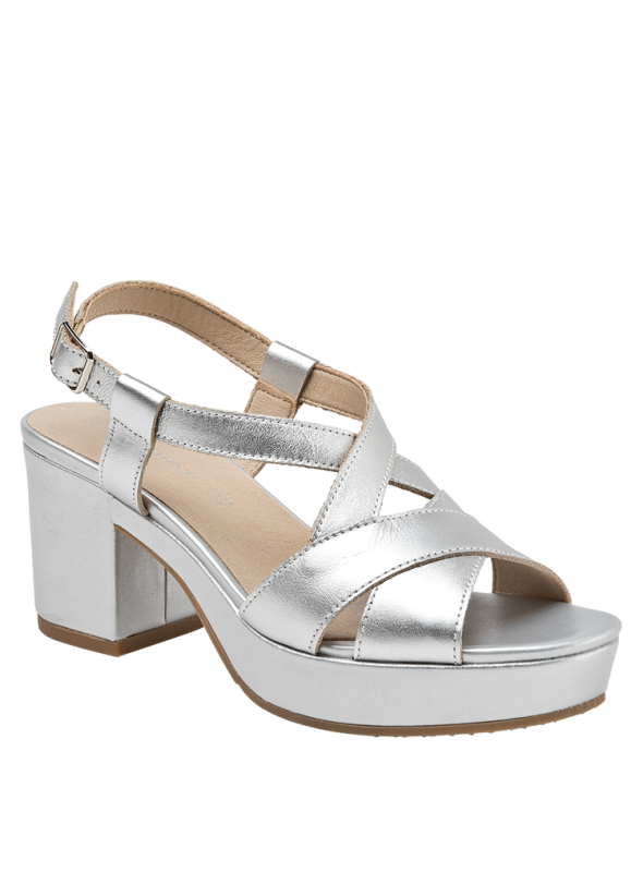 Sandalia mujer K682 Bruno rossi Plata