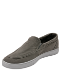 zapatilla gris masculina en canvas con forro suave, perfecta para uso diario prolongado