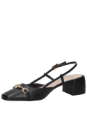 Zapato de mujer en cuero premium negro, estilo casual y sofisticado, ideal para cenas elegantes.